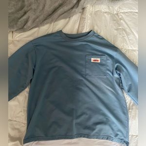 teal crewneck